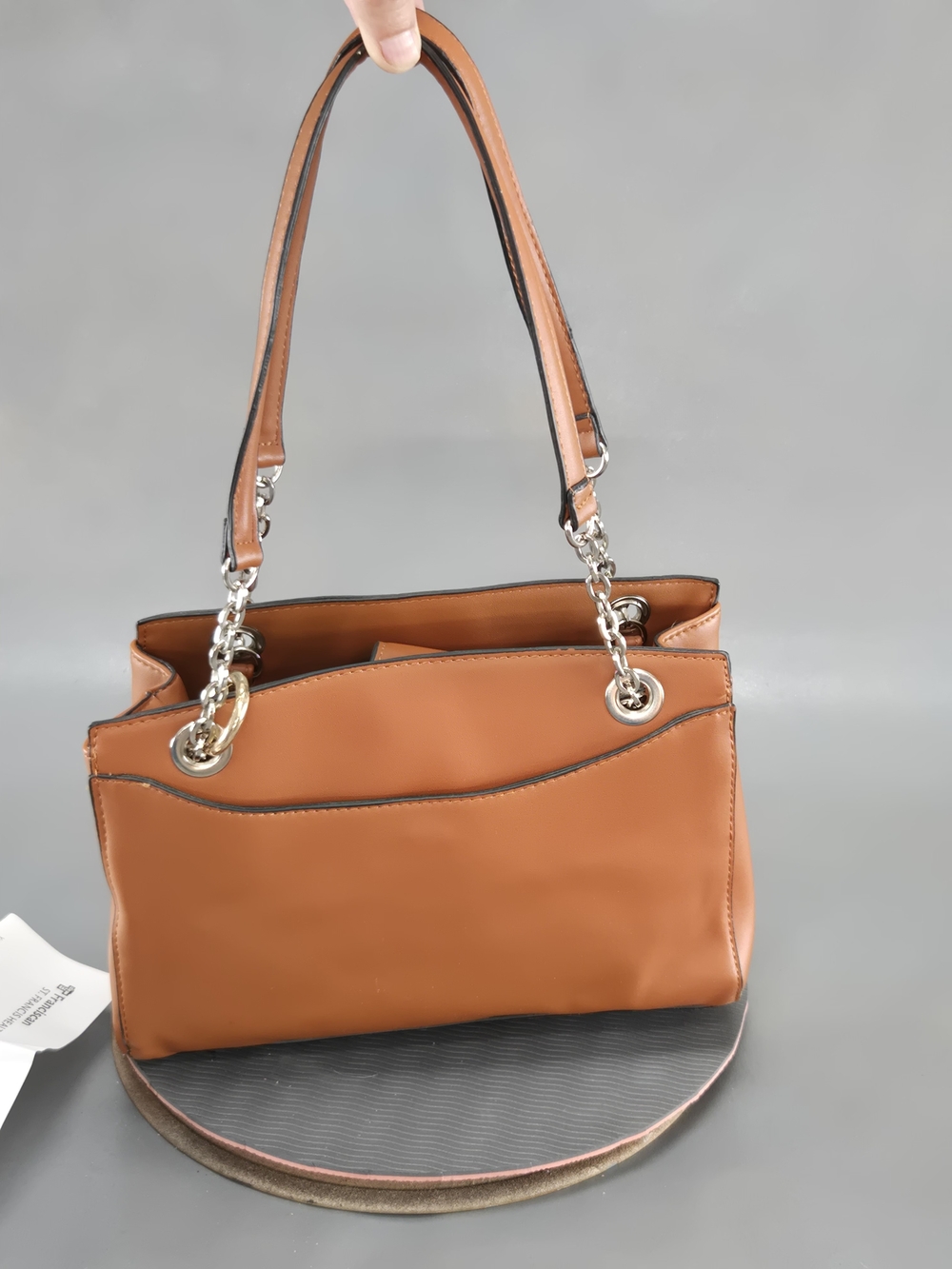 Classic Tan Leather Tote Handbag